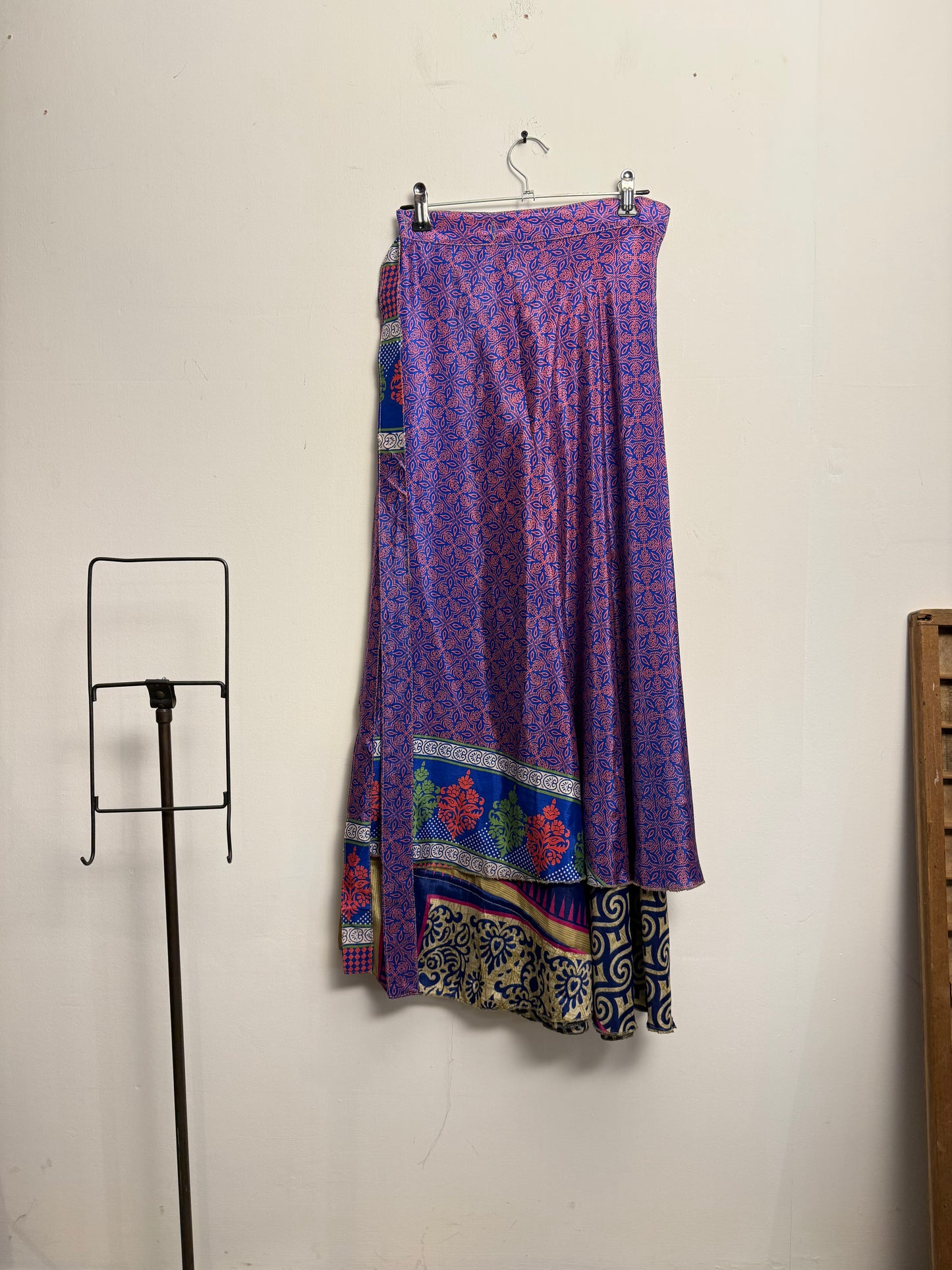 Vintage Saree Silk Wrap Skirt