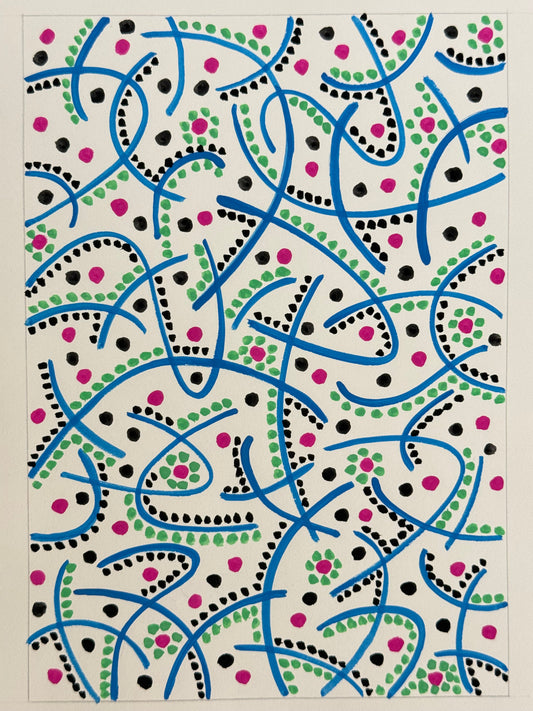 Pointillist Ink on Paper Original Artwork No.20 - ARTHUR ALLAN WILSON, Scottish | 1944-2024