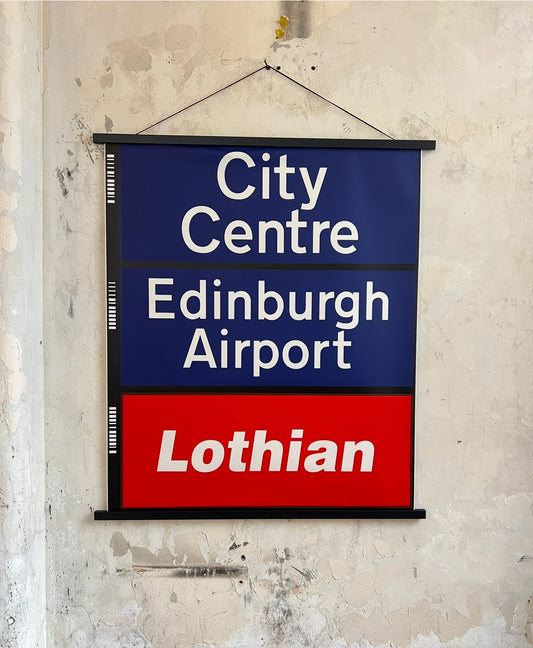 Edinburgh Destination Bus Blind - City Centre / Edinburgh Airport