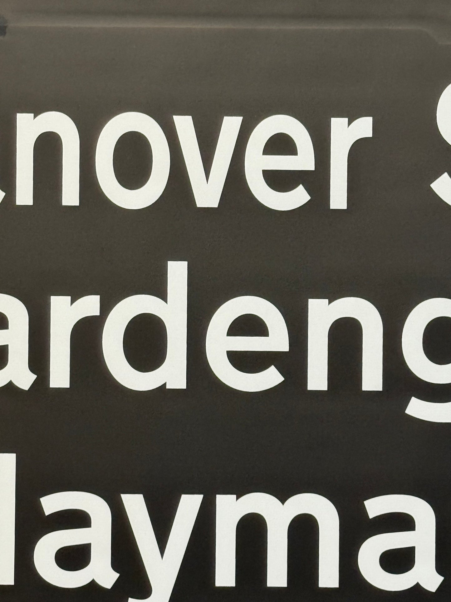 Edinburgh Destination Bus Blind - Frederick Street to Juniper Green