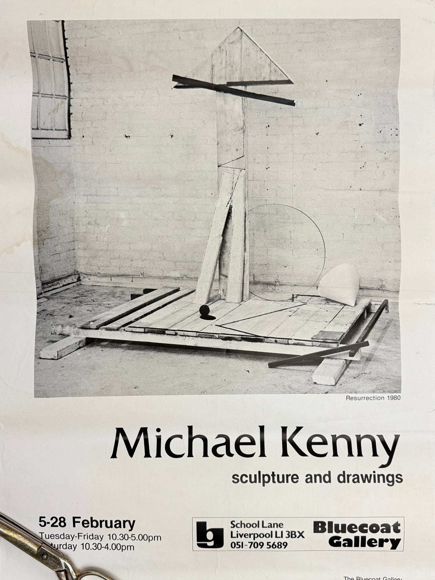MICHAEL KENNY sculpture and drawings, Bluecoat Gallery | Art Poster