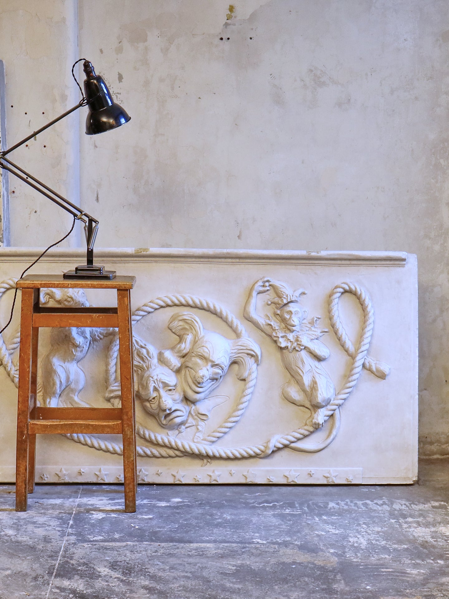 Large Plaster “Comedy & Tragedy” Theatre Panels