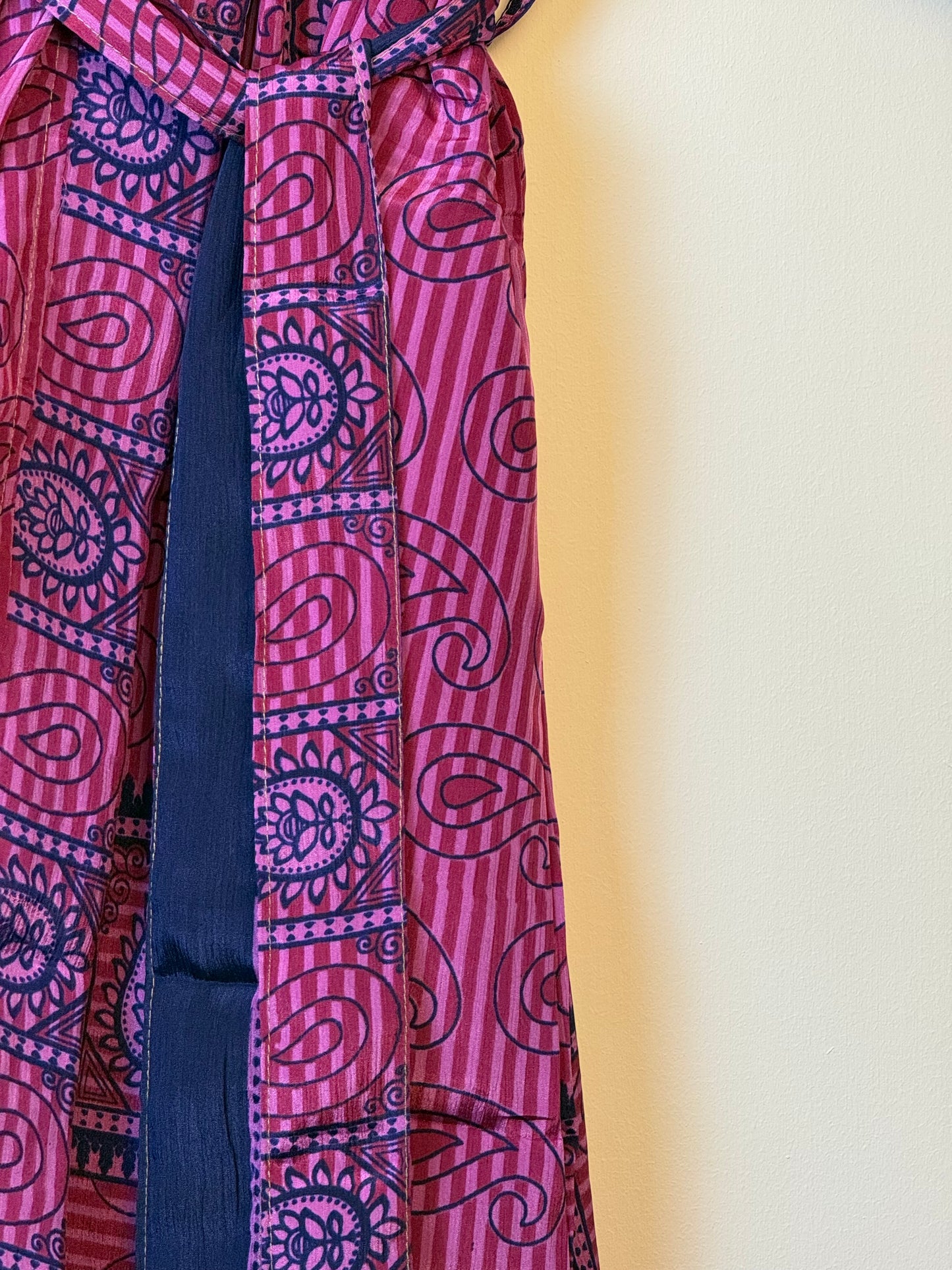 Vintage Saree Silk Kimono / Duster - Long