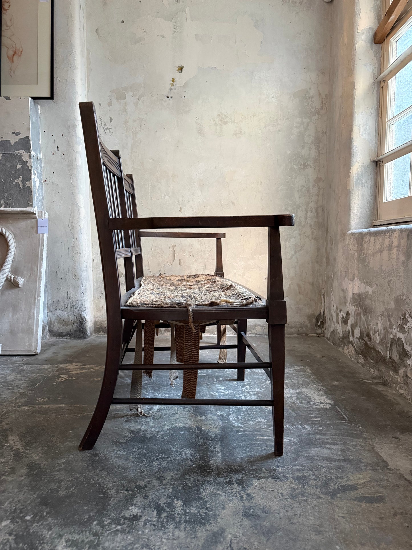 A Two Seater Hall Bench