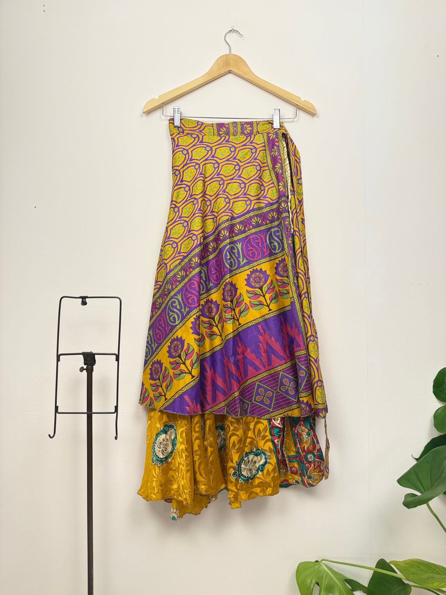 Vintage Saree Silk Wrap Skirt