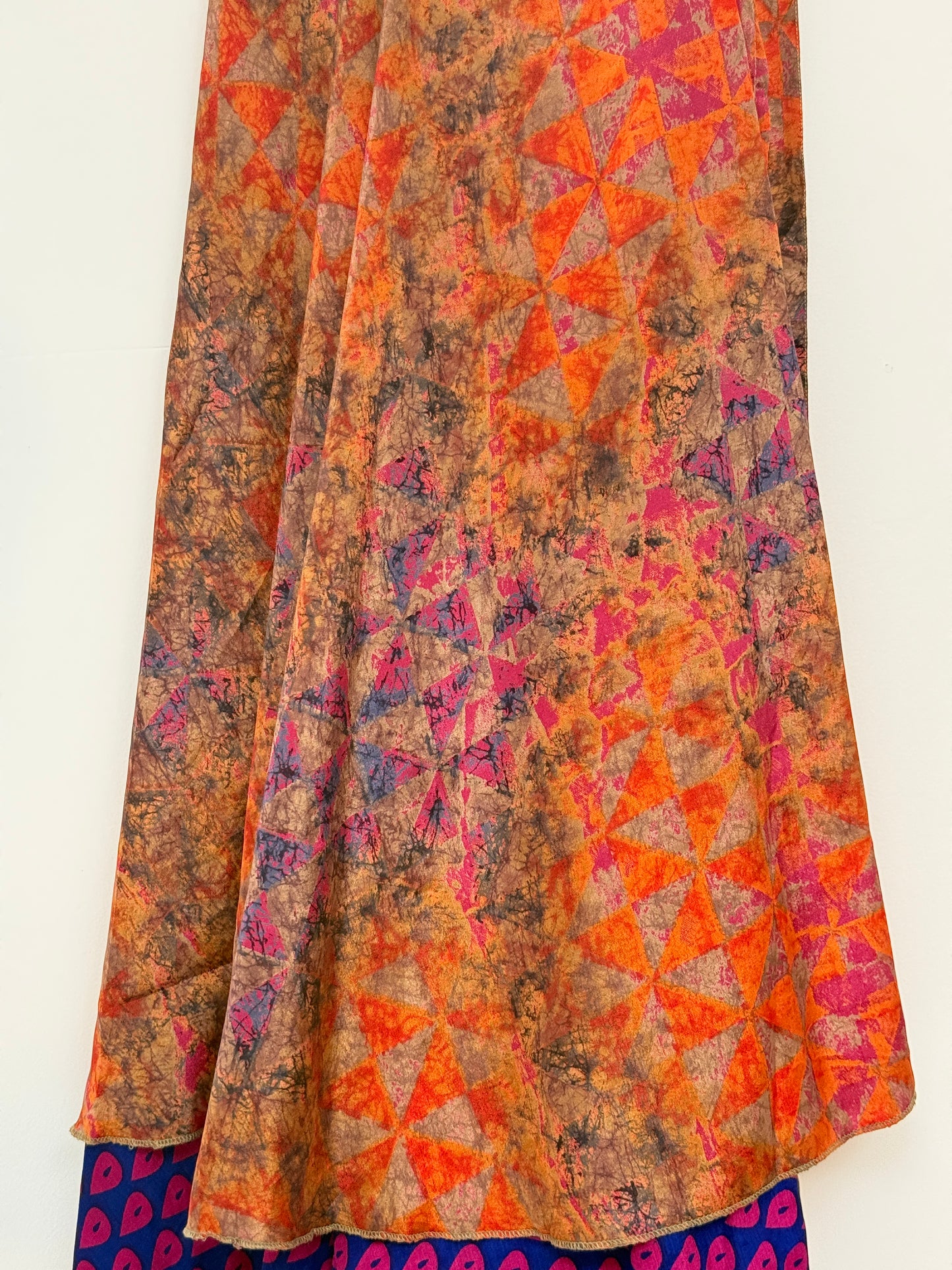 Vintage Saree Silk Wrap Skirt
