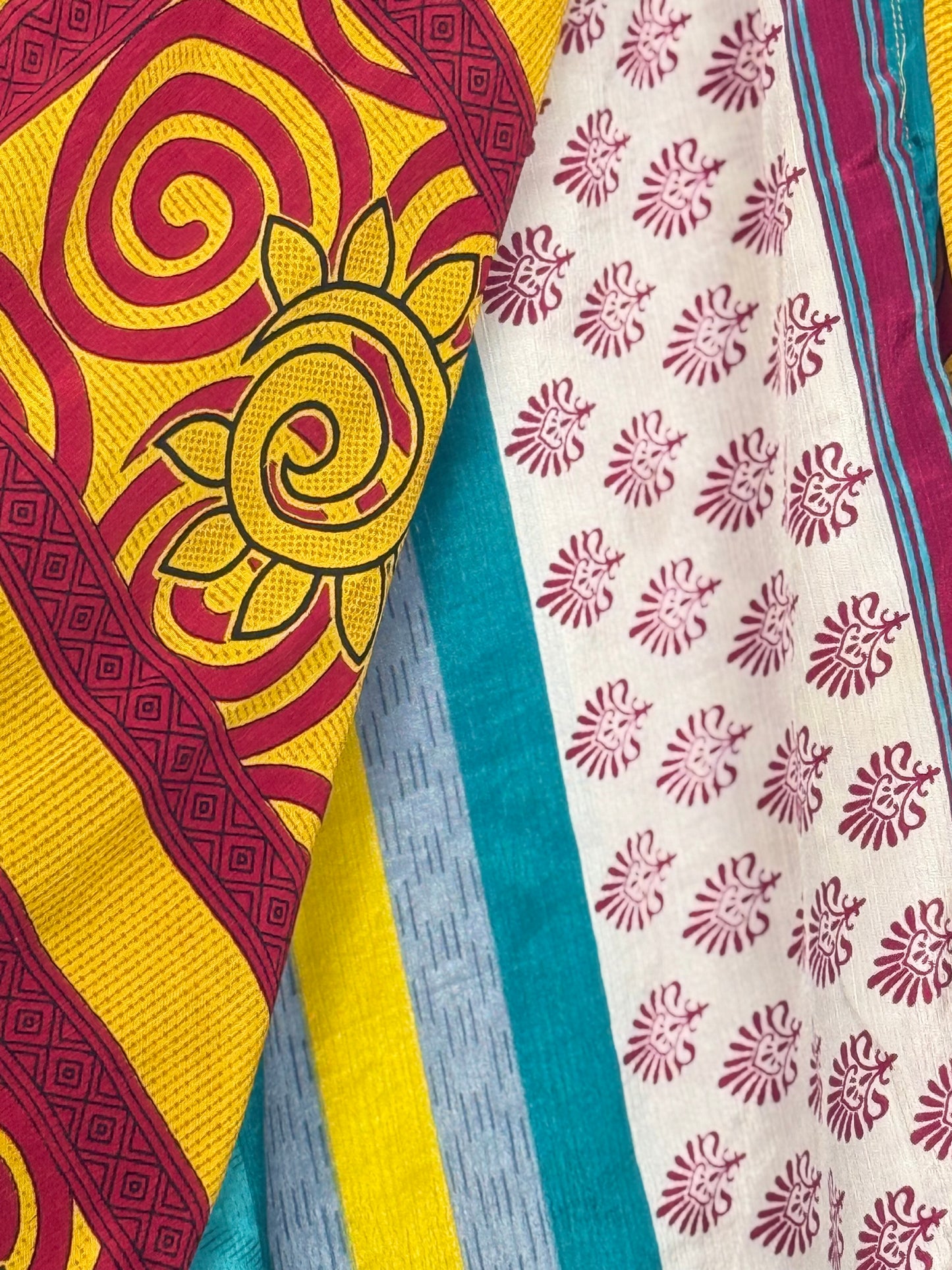 Vintage Saree Silk Wrap Skirt