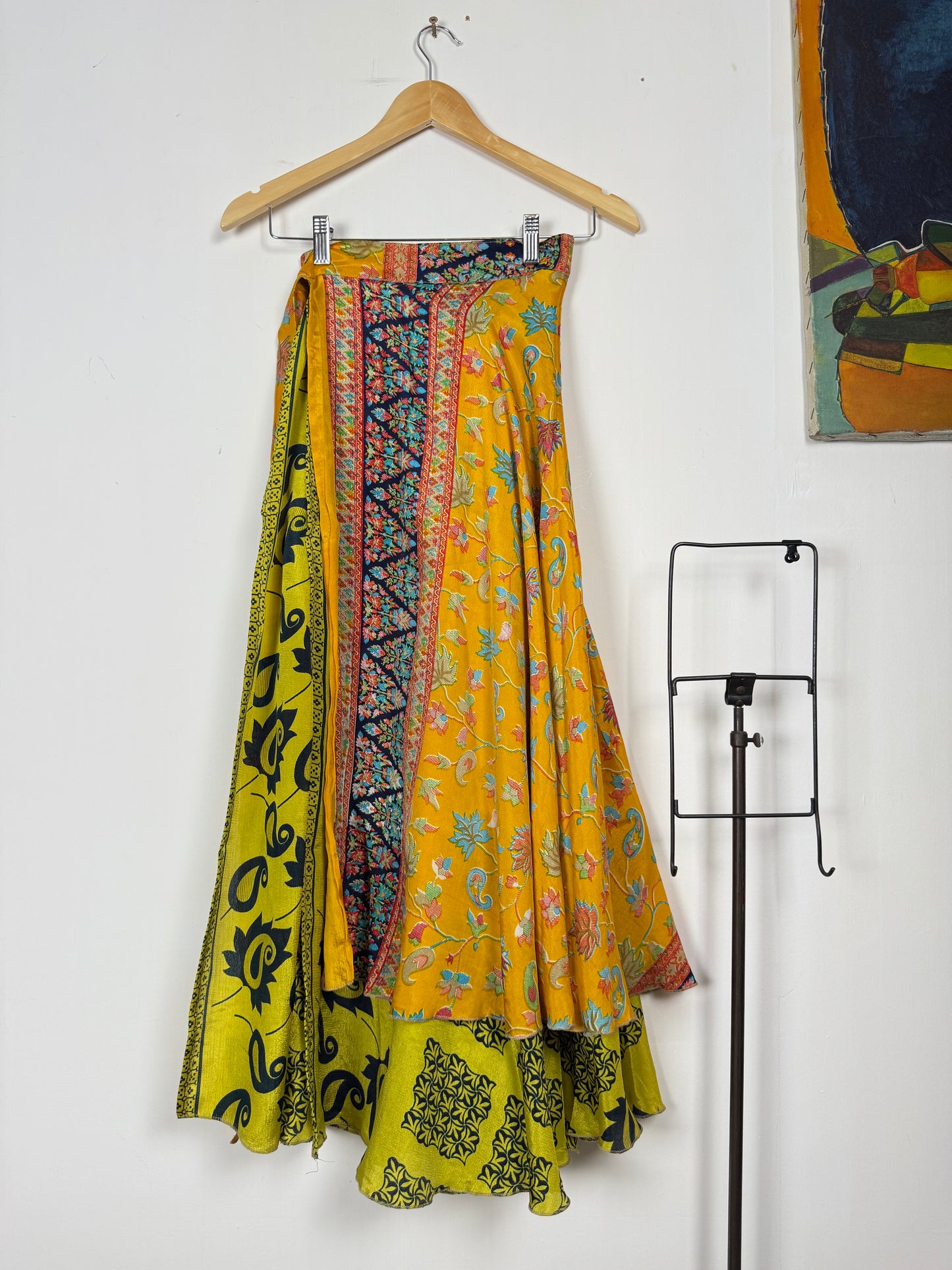 Vintage Saree Silk Wrap Skirt