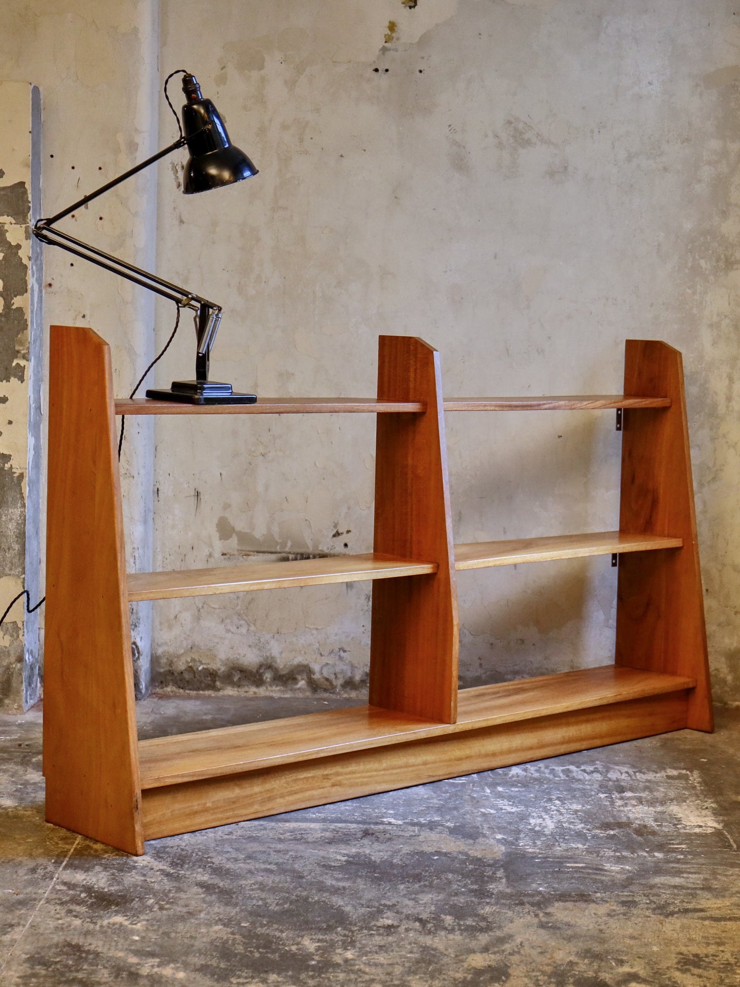 1970’s Teak Open Bookshelves with graduating shelves.
