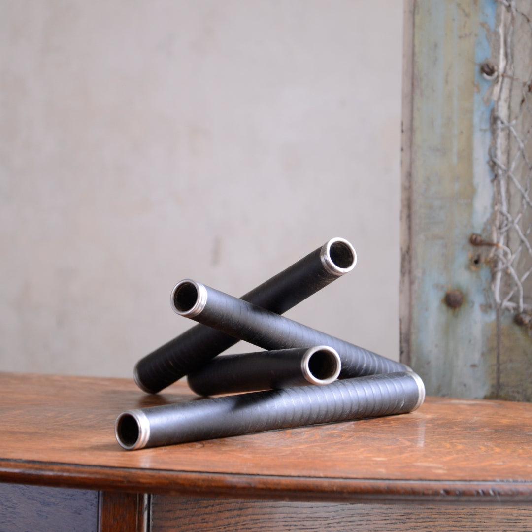 Set 4 Tall Ebonised Mill Bobbins - Early 20th C