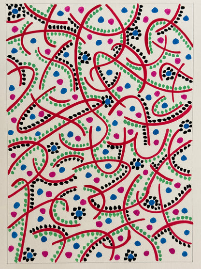 Pointillist Ink on Paper Original Artwork No.24 - ARTHUR ALLAN WILSON, Scottish | 1944-2024