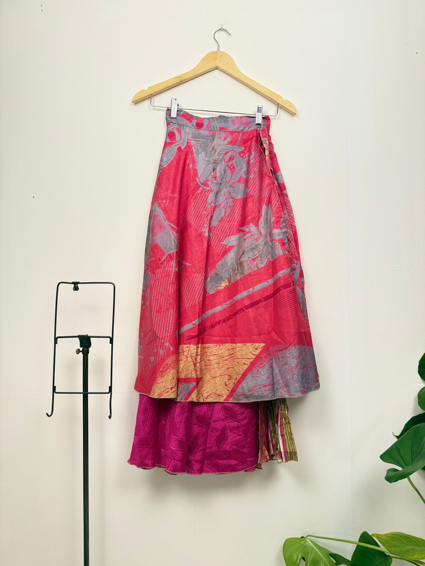 Vintage Saree Silk Wrap Skirt
