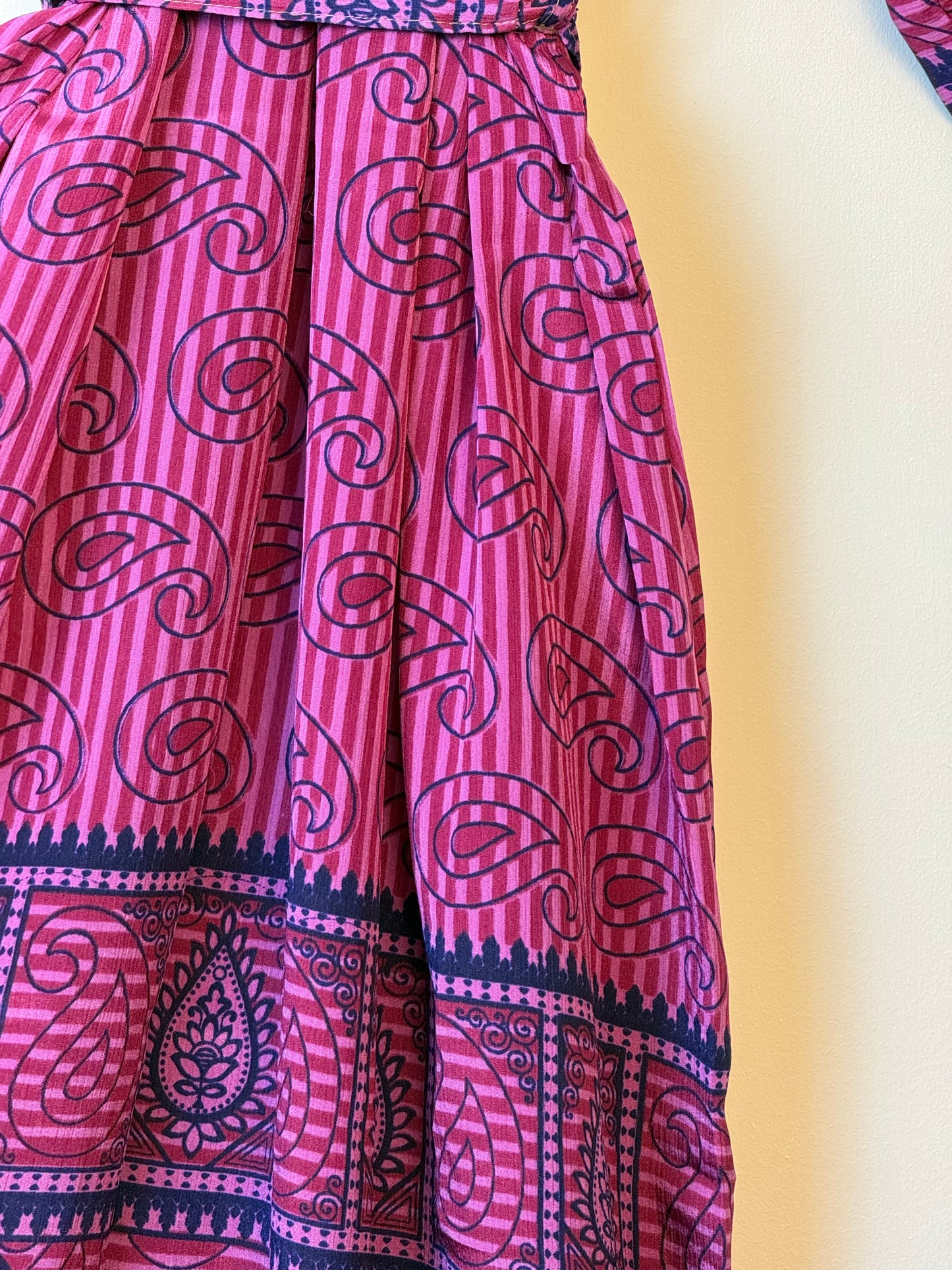 Vintage Saree Silk Kimono / Duster - Long