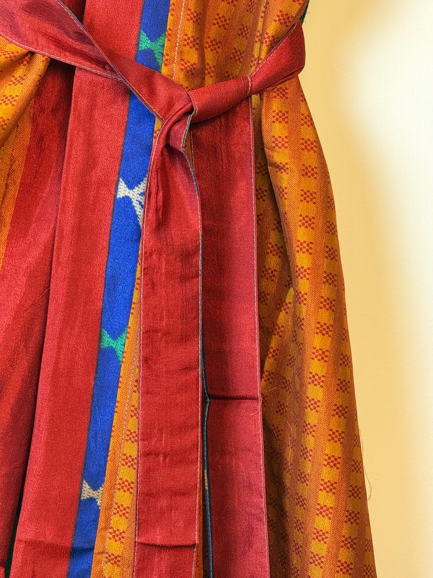 Vintage Saree Silk Kimono / Duster - Long