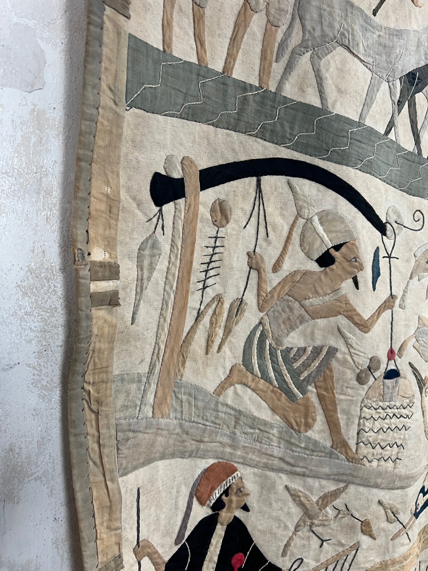 A 1920s Touristic Khayamiya Egyptian Appliqué Wall Hanging