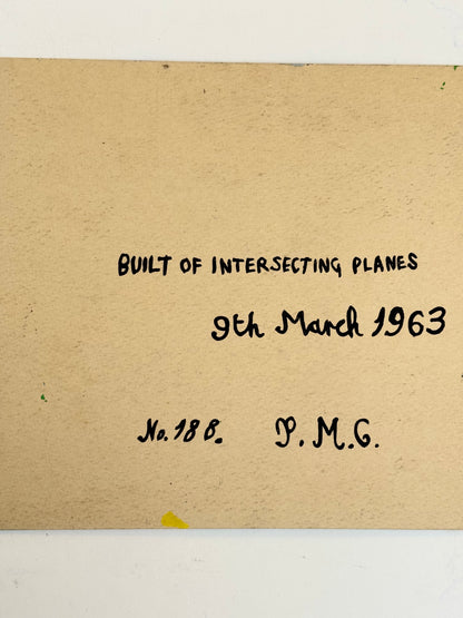 No. 188 Built of Intersecting Planes - PETER CROTTY, British | 1943-present