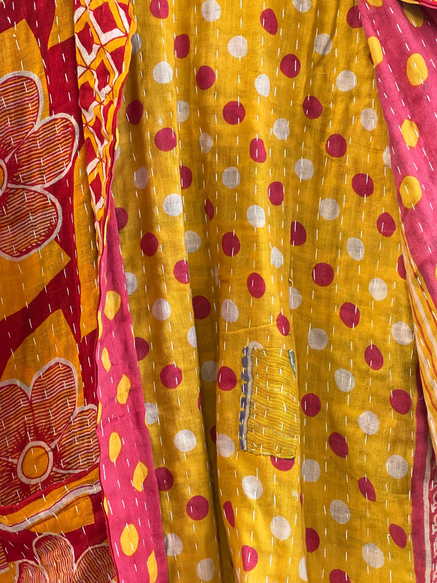 Vintage Cotton Kantha Reversible Jacket ~ No 20