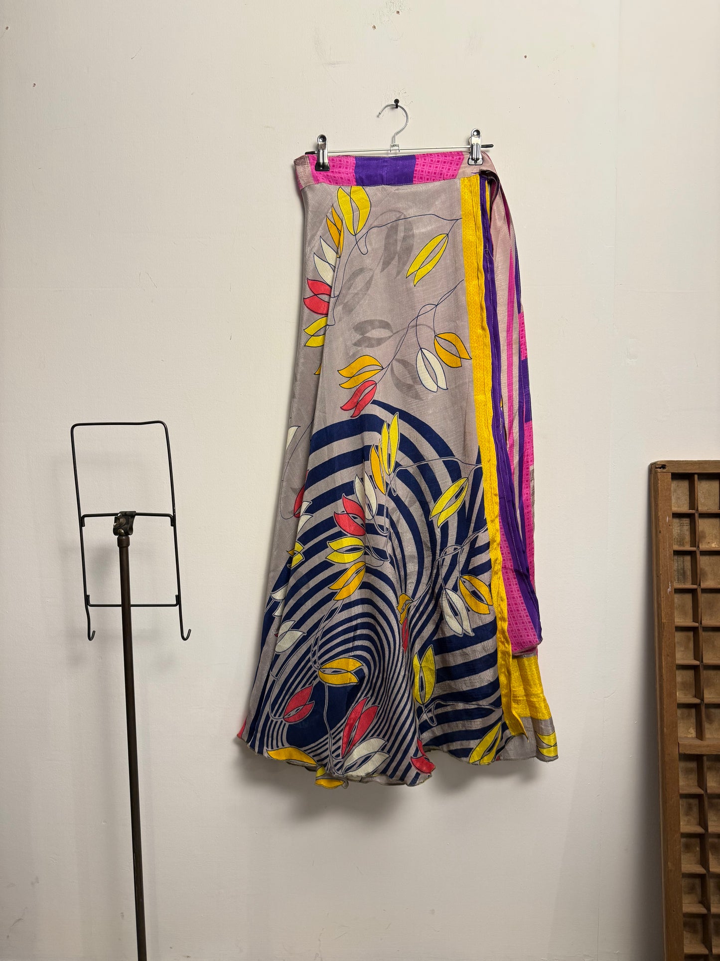 Vintage Saree Silk Wrap Skirt