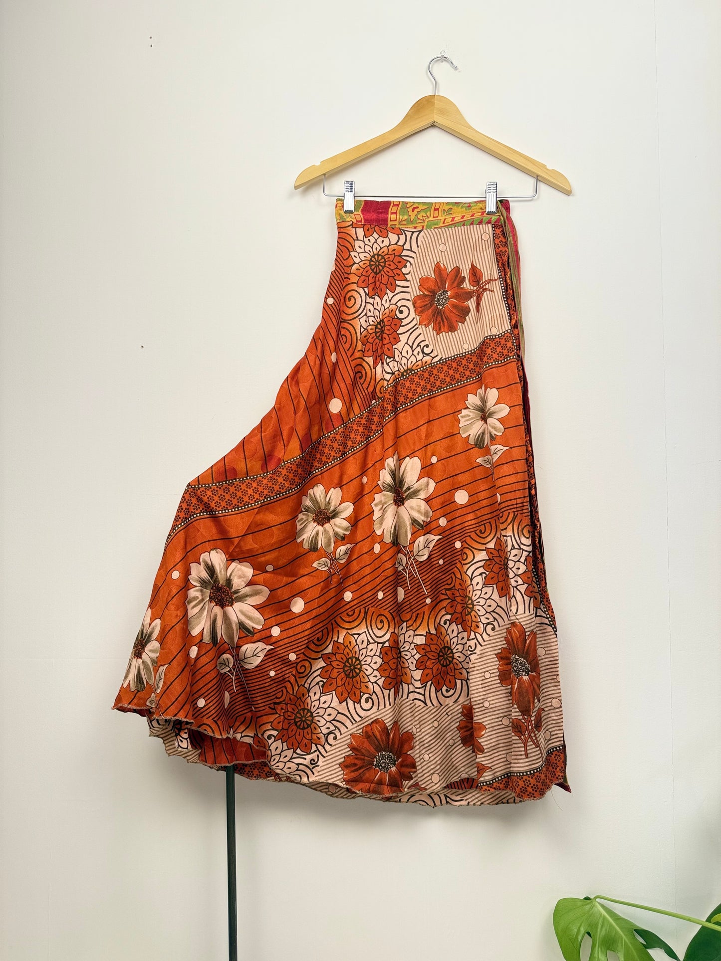Vintage Saree Silk Wrap Skirt