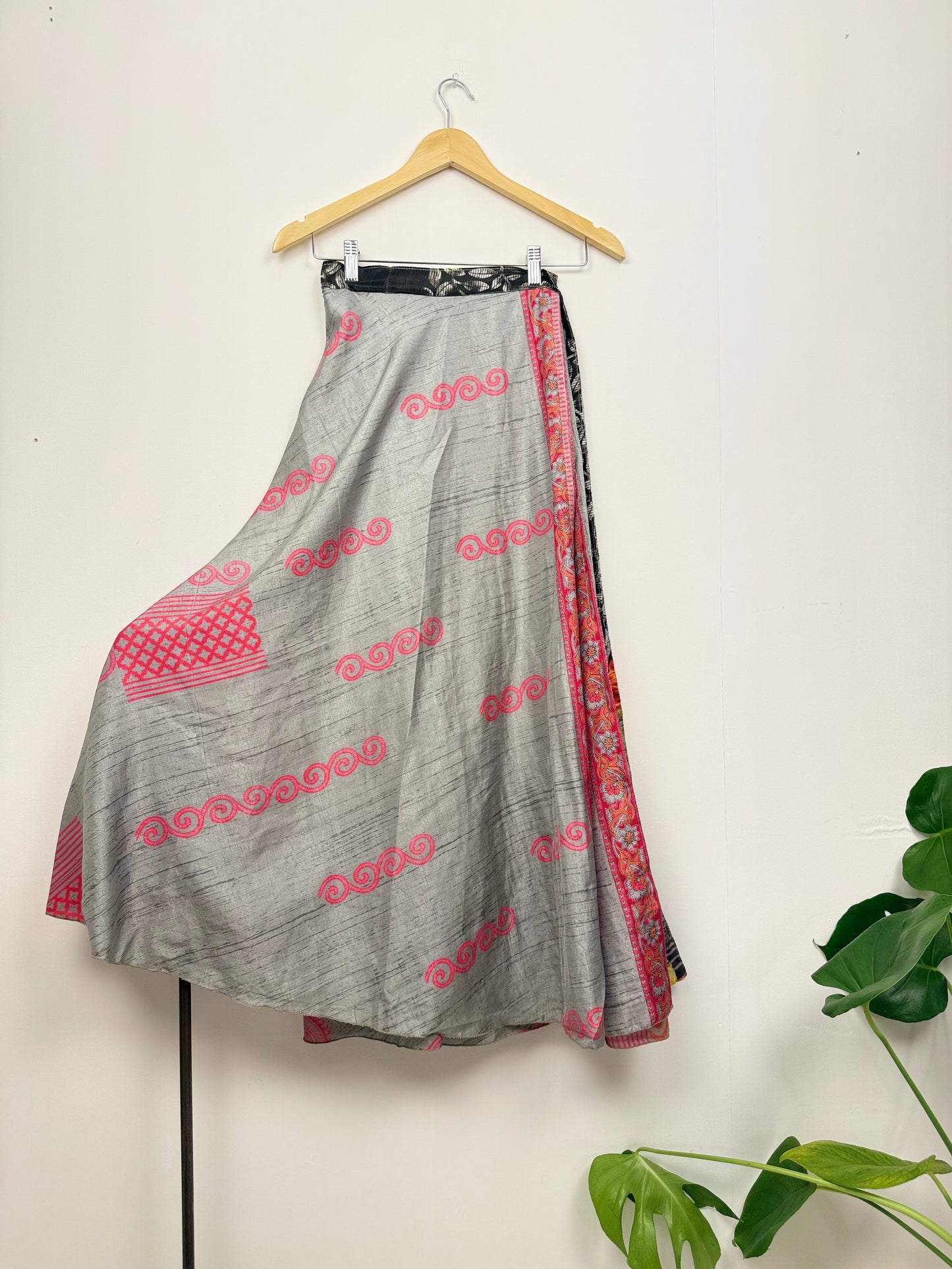 Vintage Saree Silk Wrap Skirt