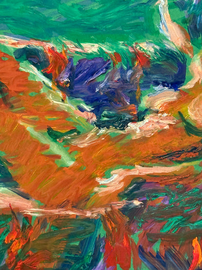 Reclining Nude | Colourful Figurative Painting