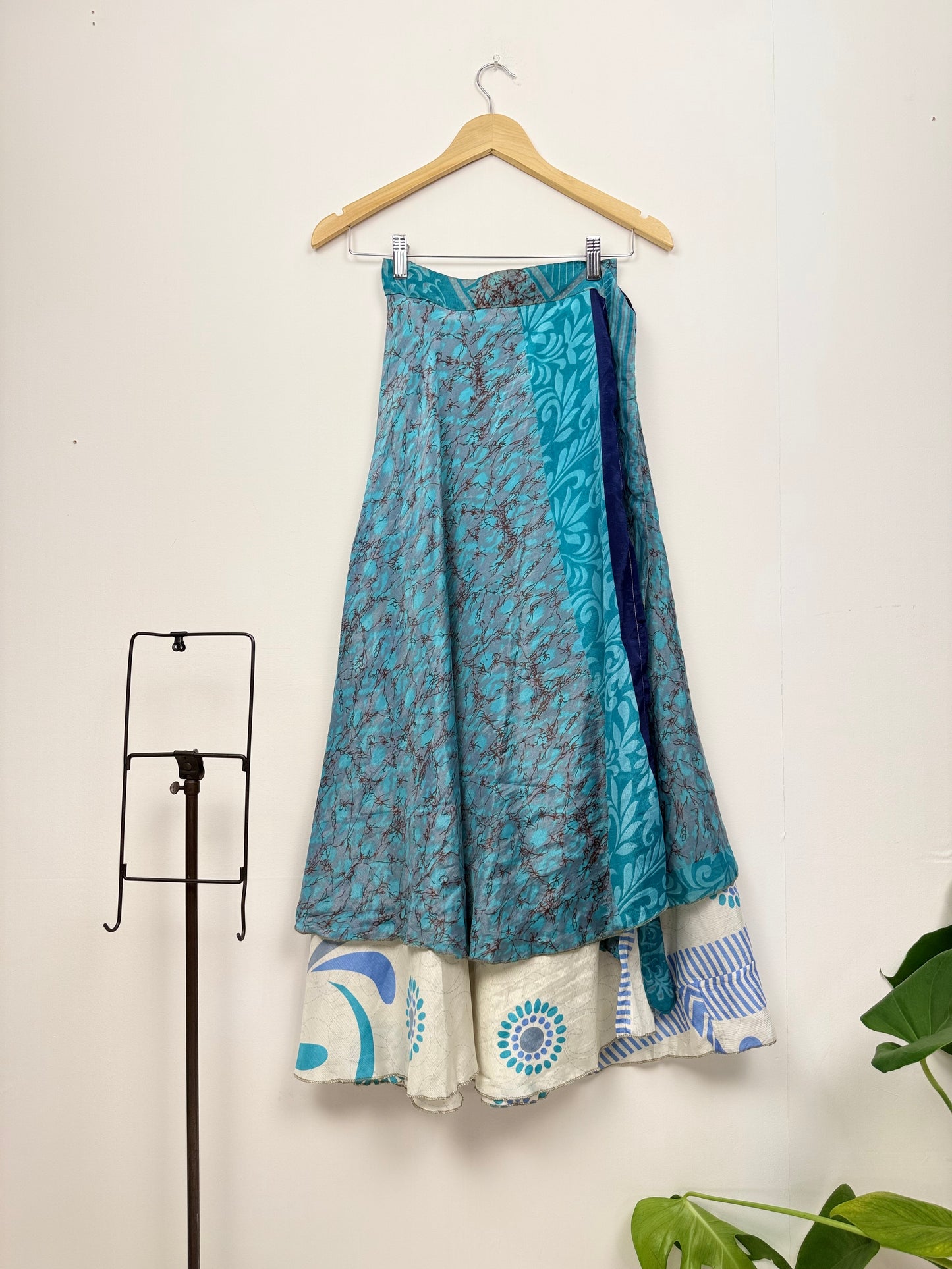 Vintage Saree Silk Wrap Skirt