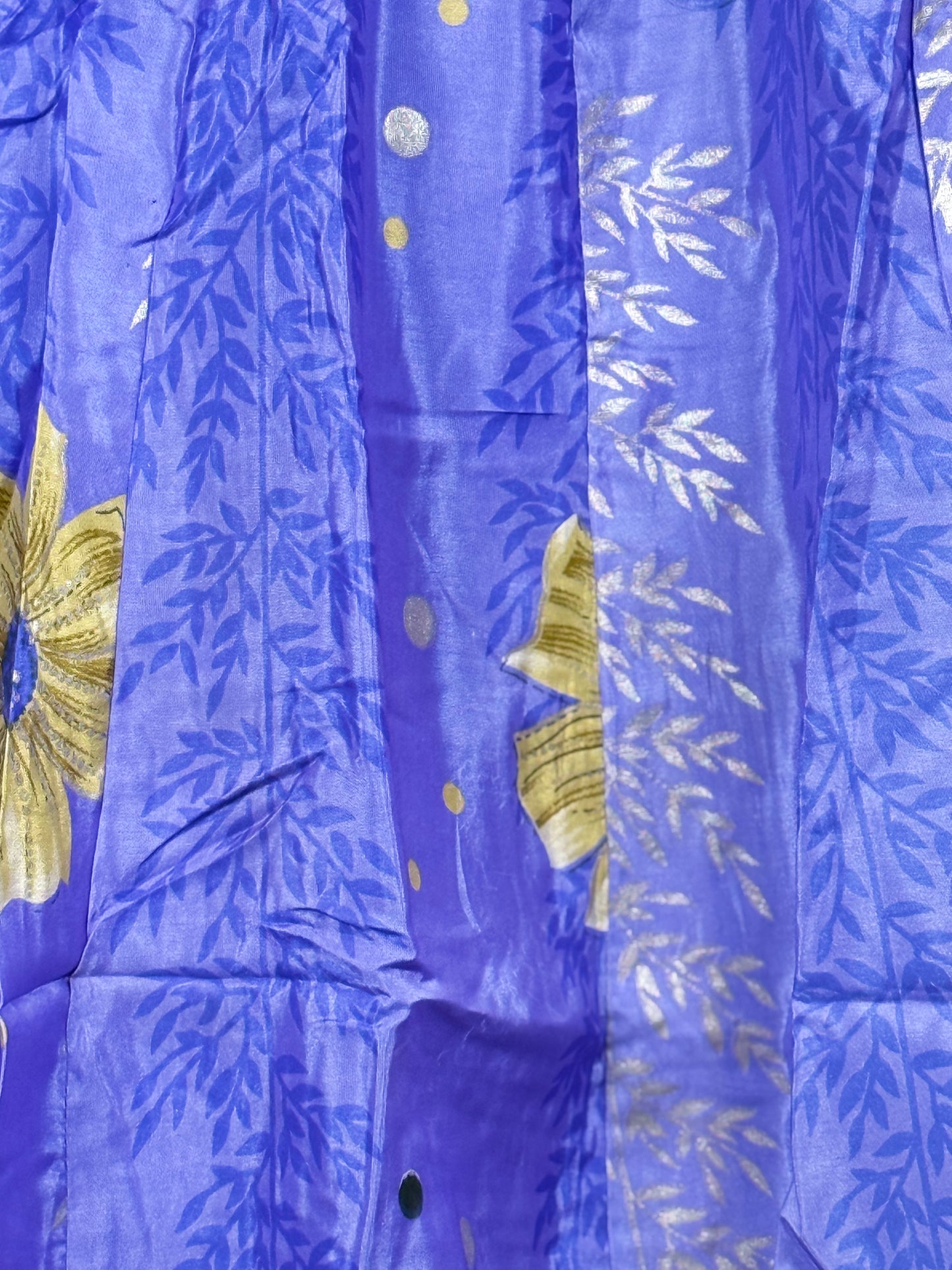 Vintage Saree Silk Pleated Skirt