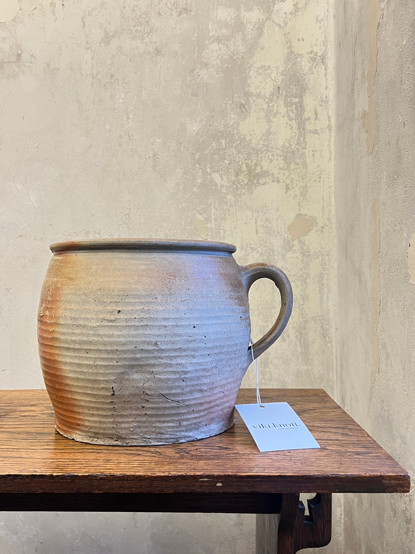 19thC French Stoneware Confit Pot