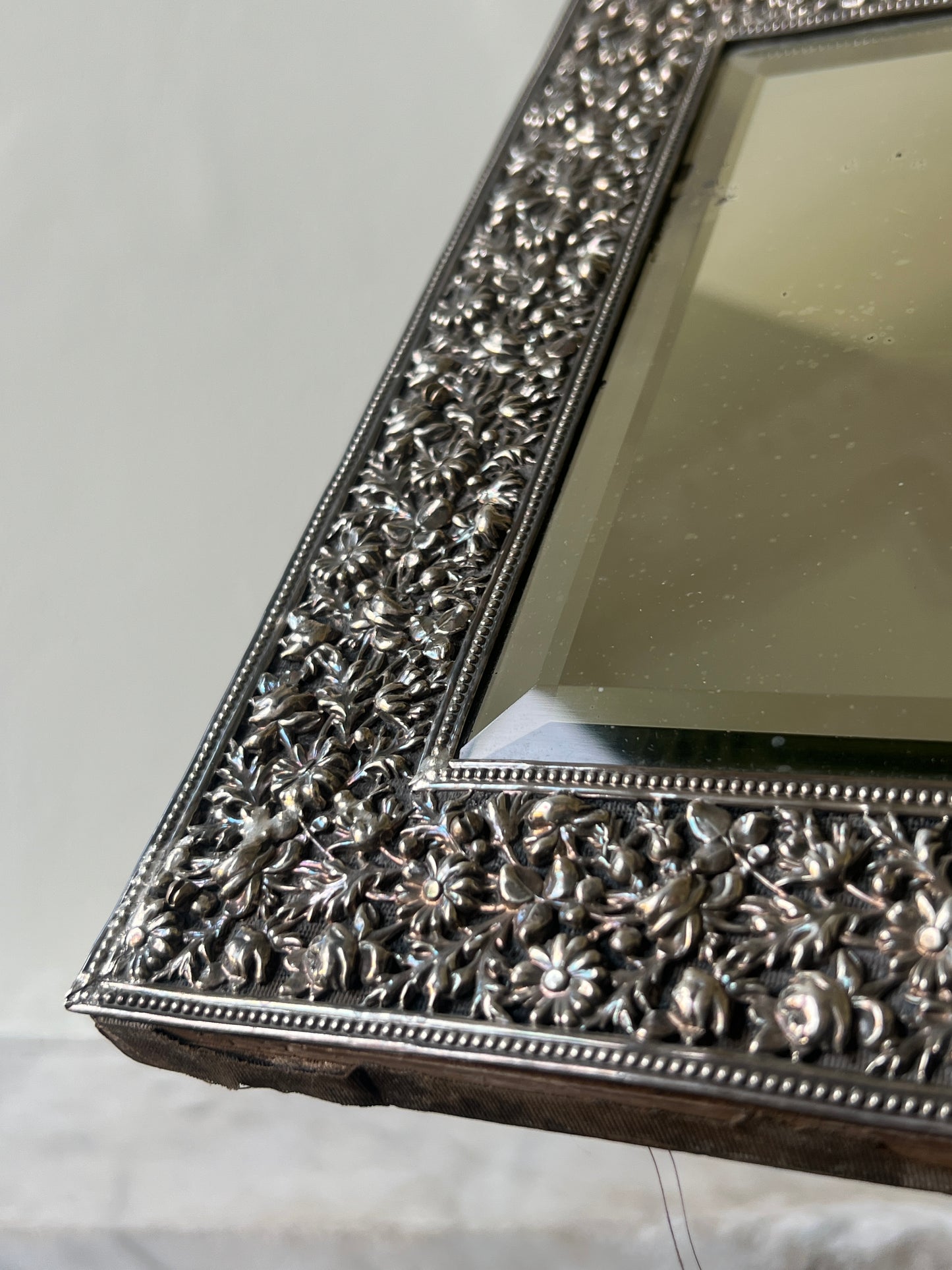 A 19th Century Silver Wall Mirror