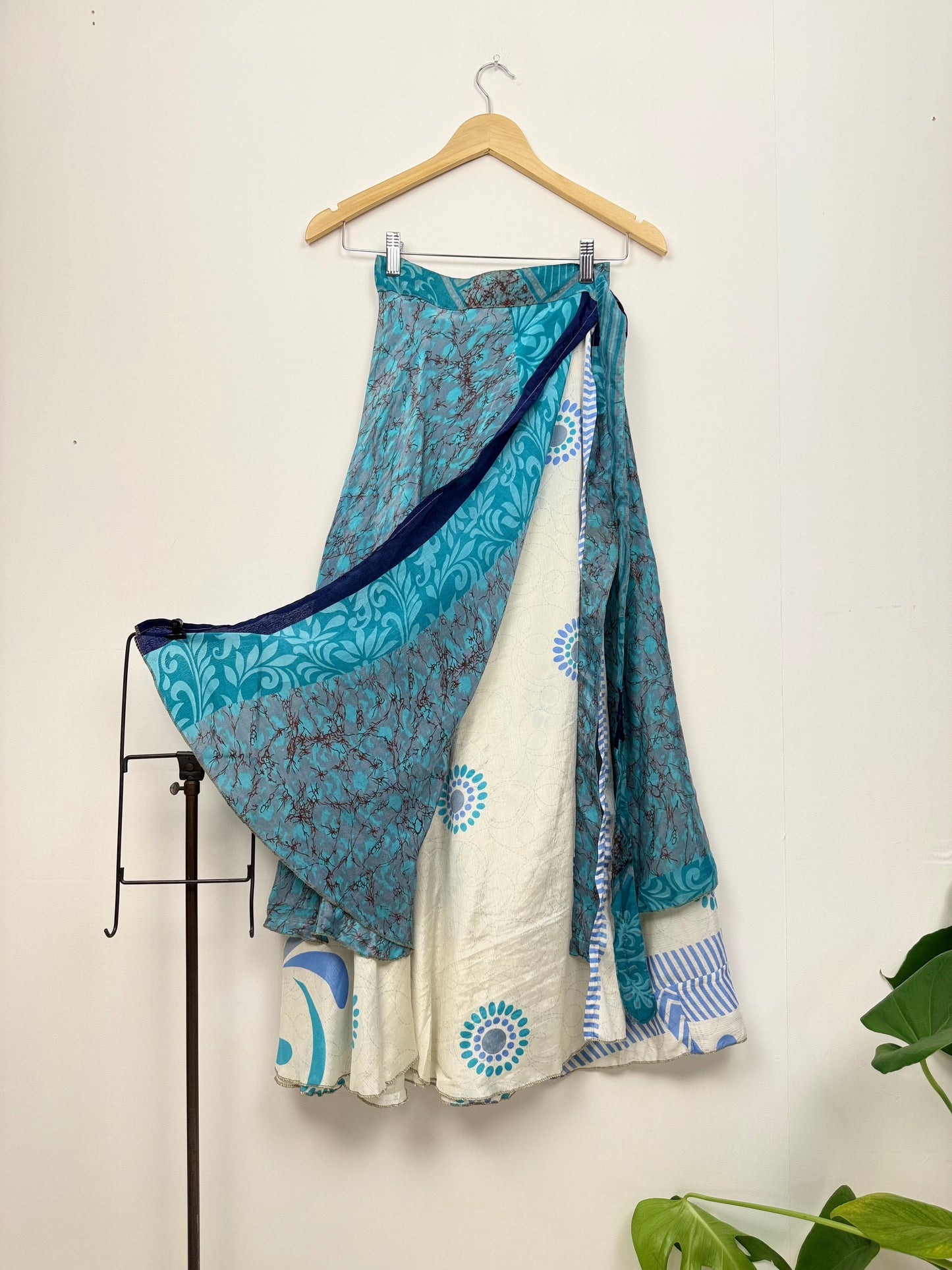 Vintage Saree Silk Wrap Skirt