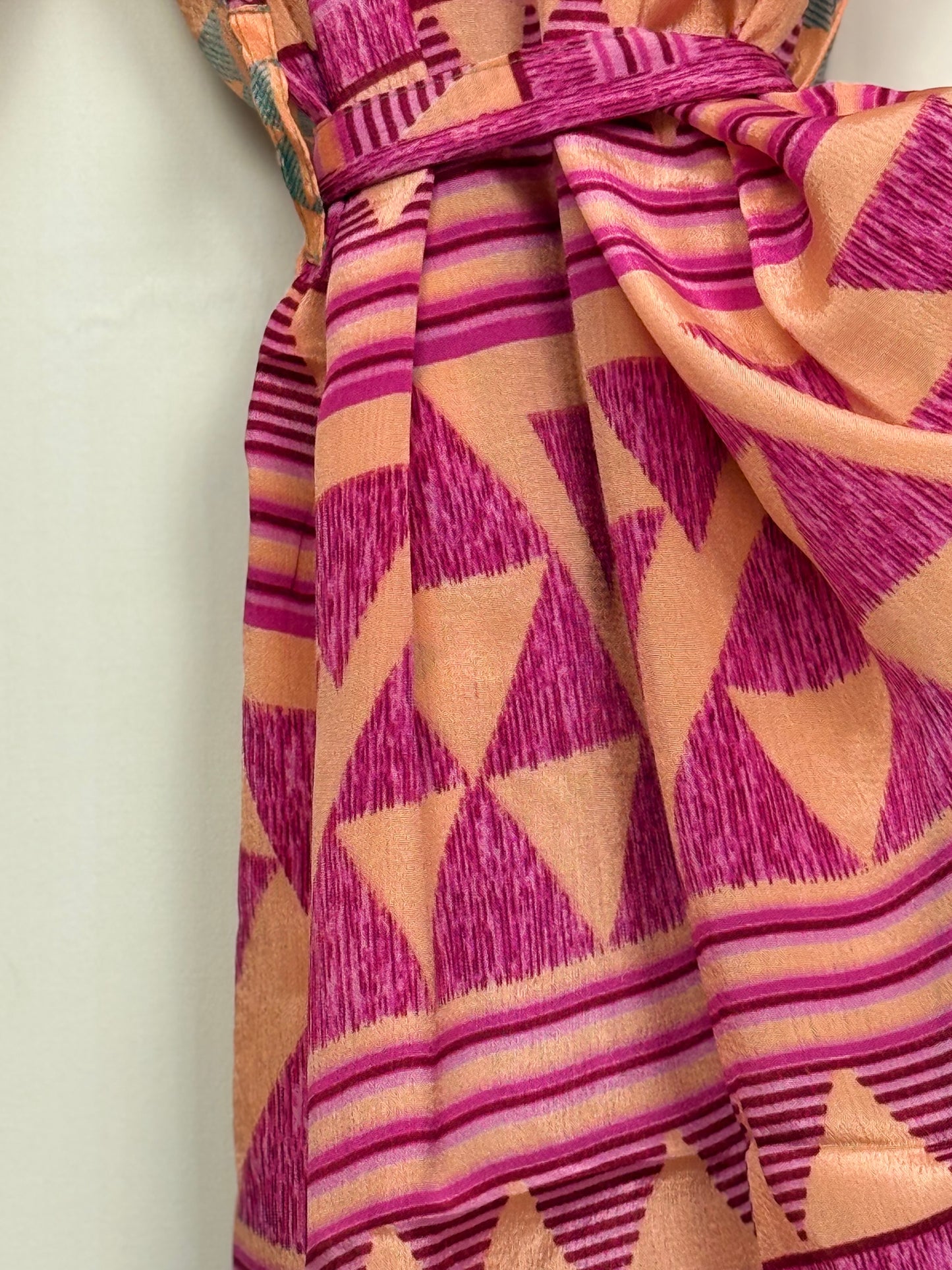 Vintage Saree Silk Kimono / Duster - Short