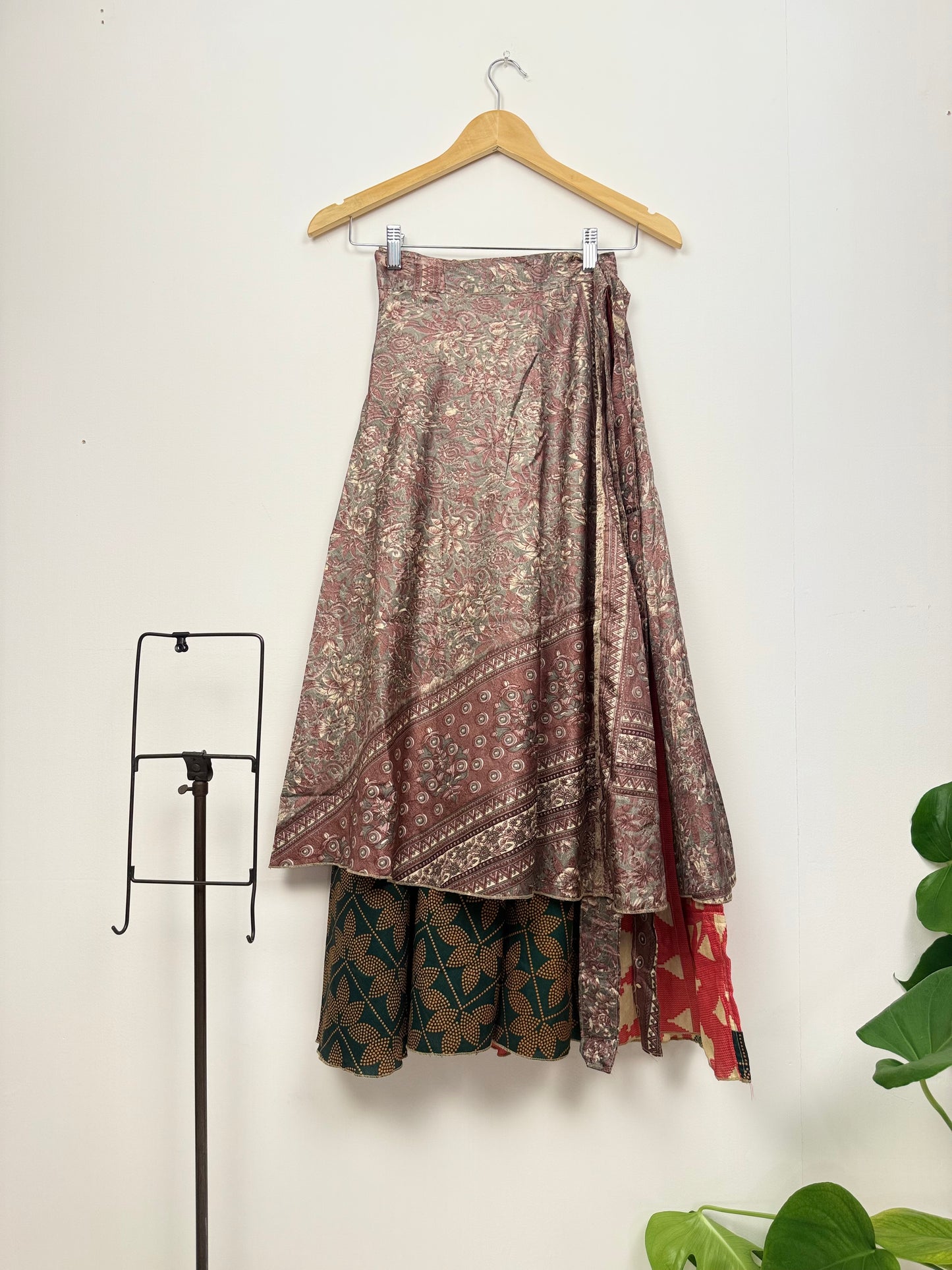 Vintage Saree Silk Wrap Skirt