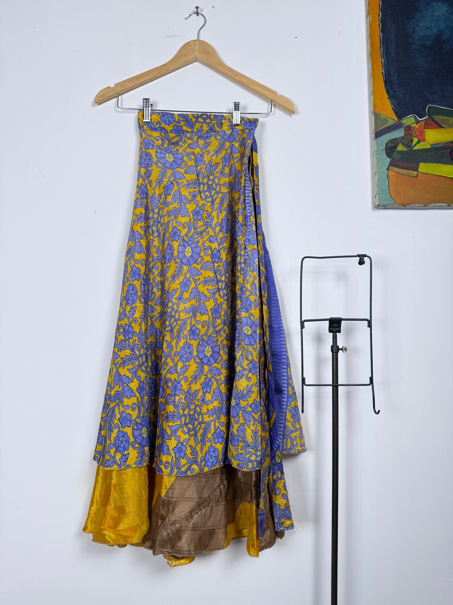 Vintage Saree Silk Wrap Skirt