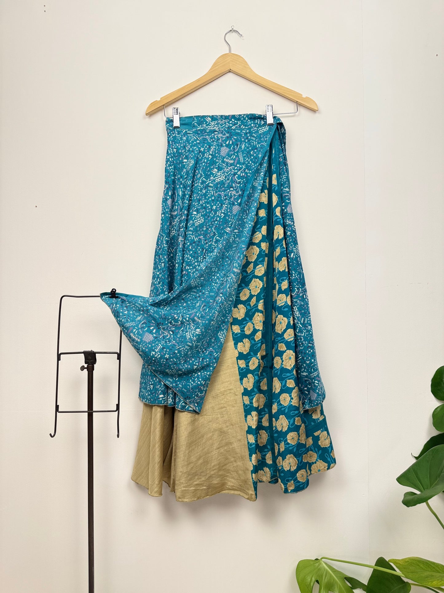 Vintage Saree Silk Wrap Skirt