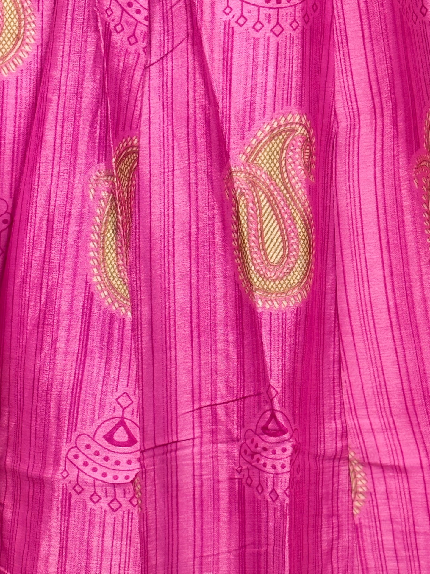 Vintage Saree Silk Pleated Skirt