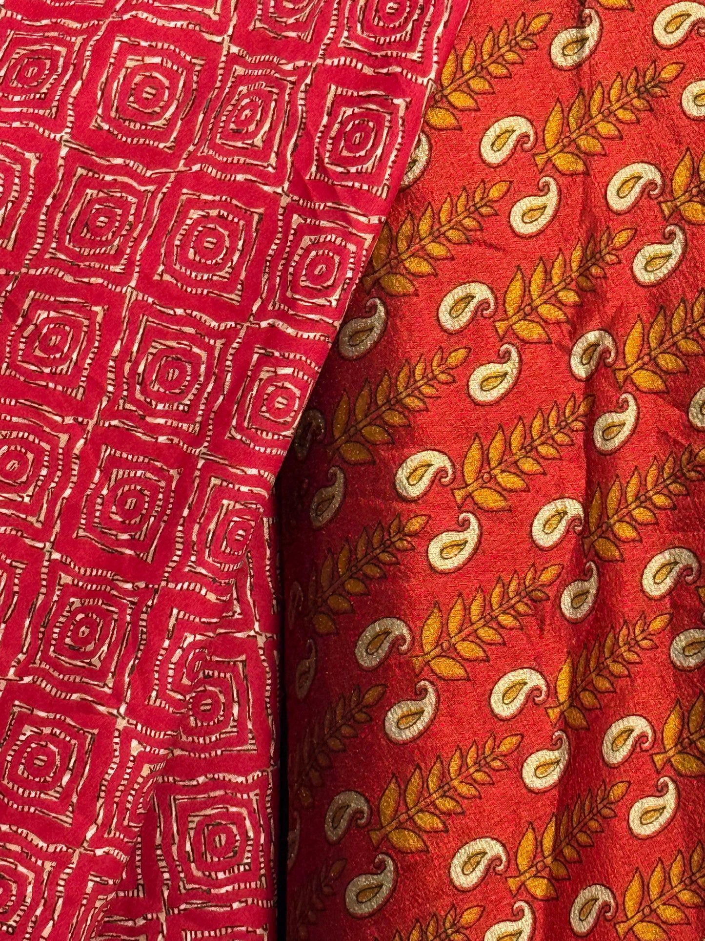 Vintage Saree Silk Wrap Skirt