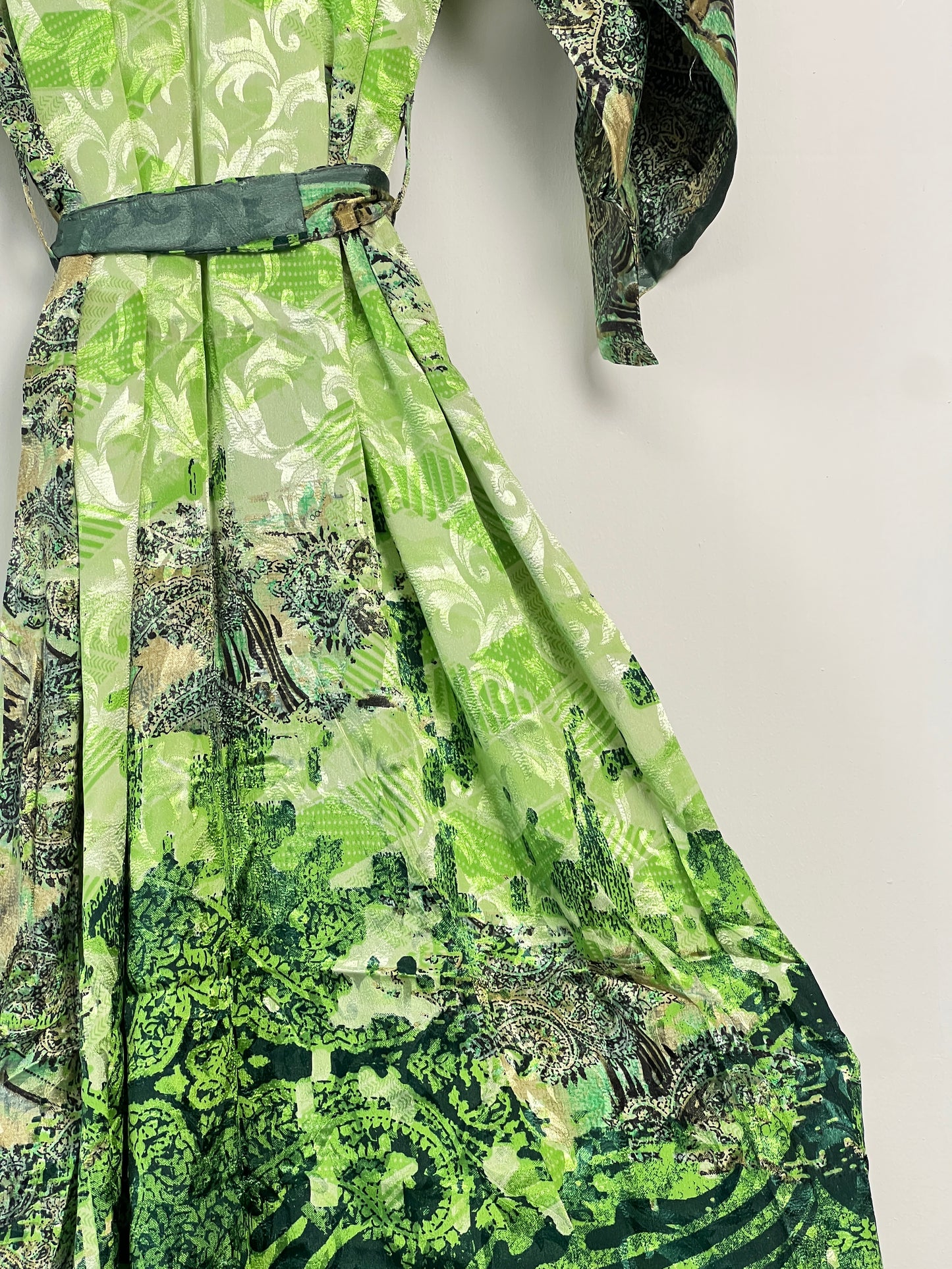Vintage Saree Silk Kimono / Duster - Long