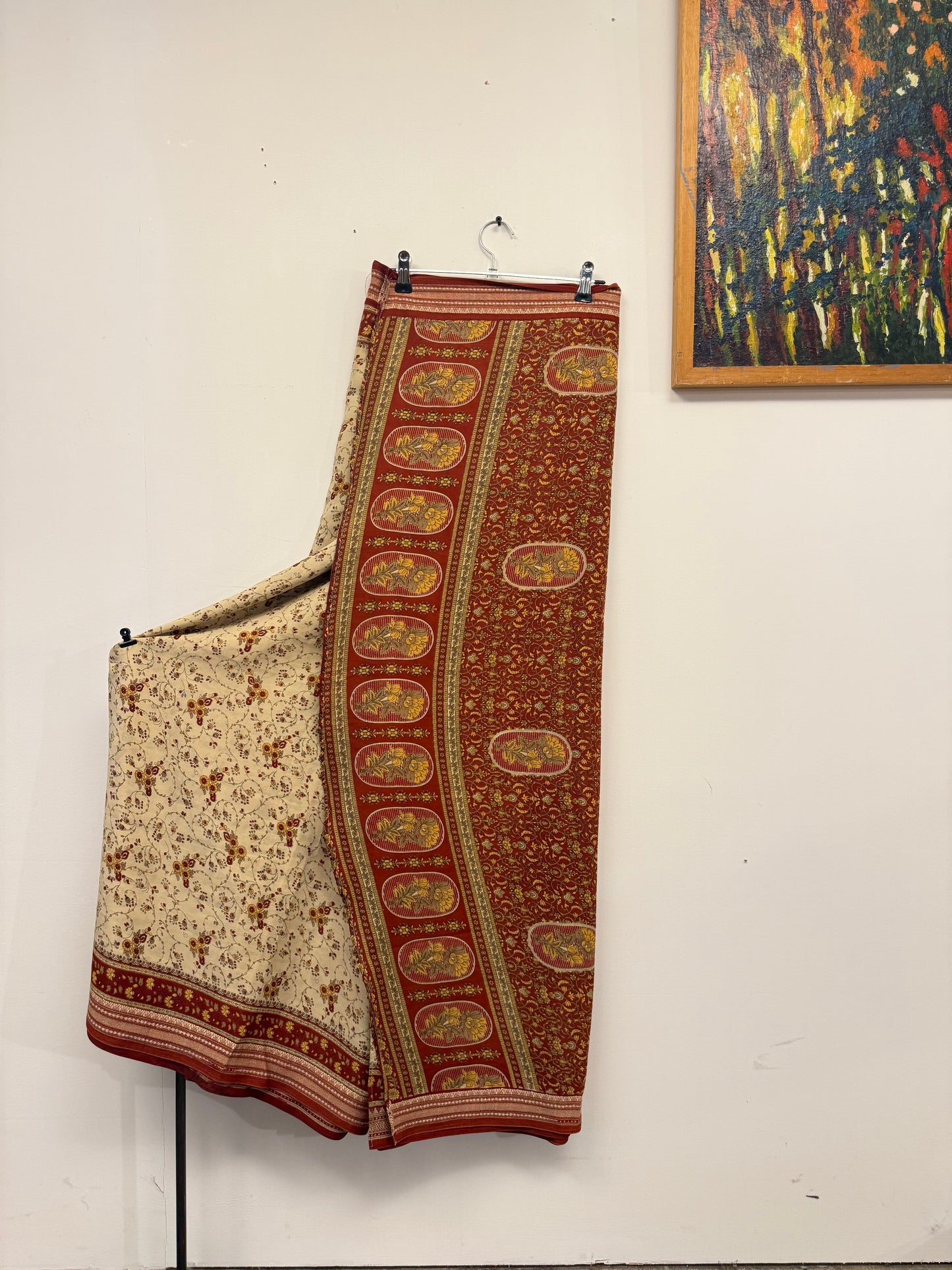 Vintage Pure Silk Saree Fabric