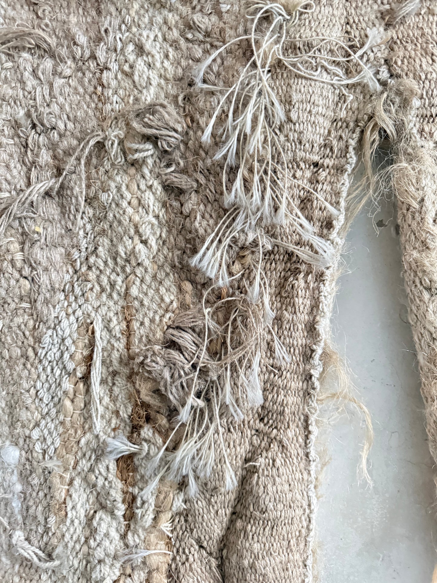 Ellen Lenvik (Oslo) 'Growth' Jute & Wool Textile Art