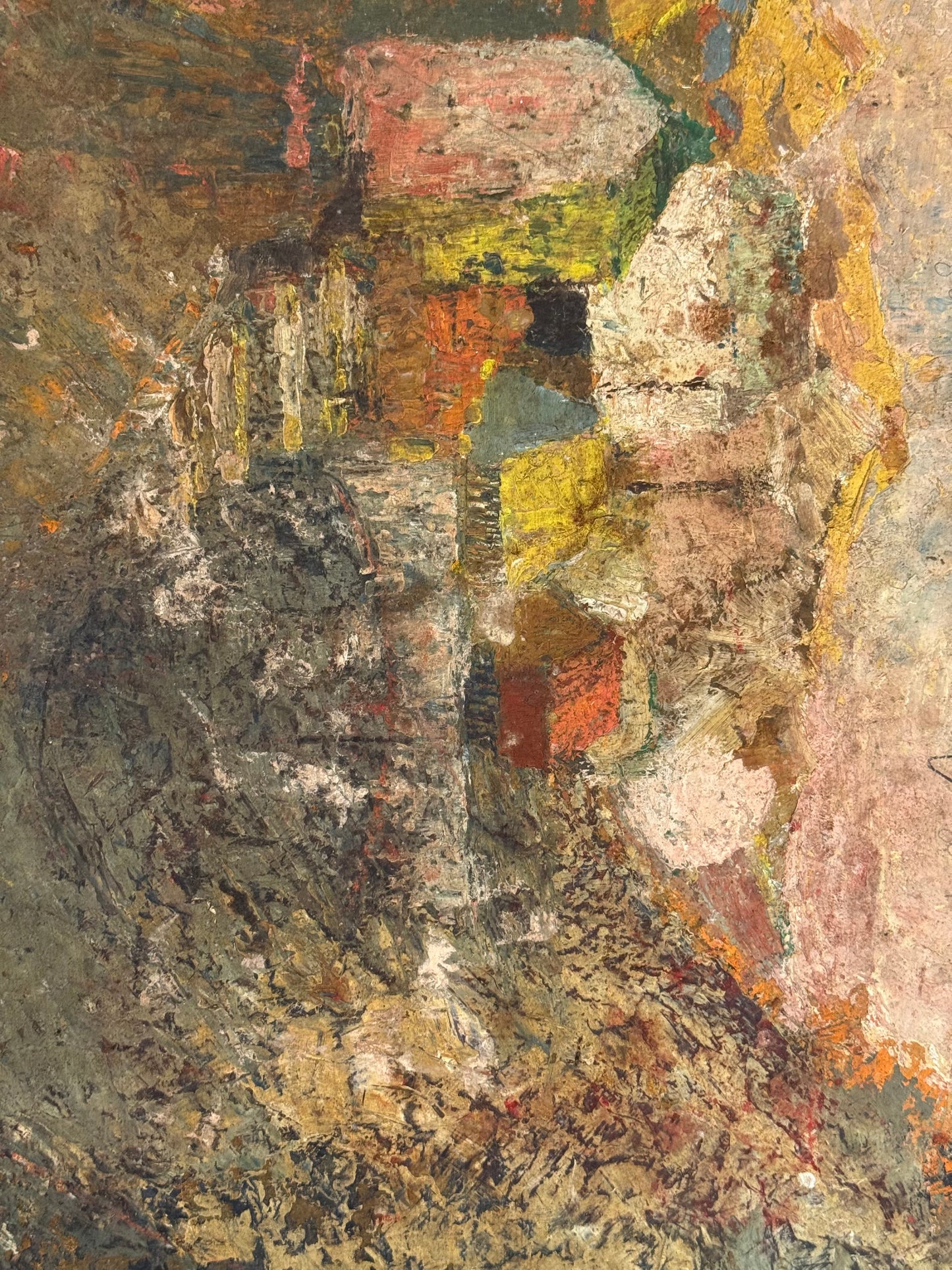 Portrait in Yellow/ Landscape Verso - Oxshott Pottery Estate HENRY WREN