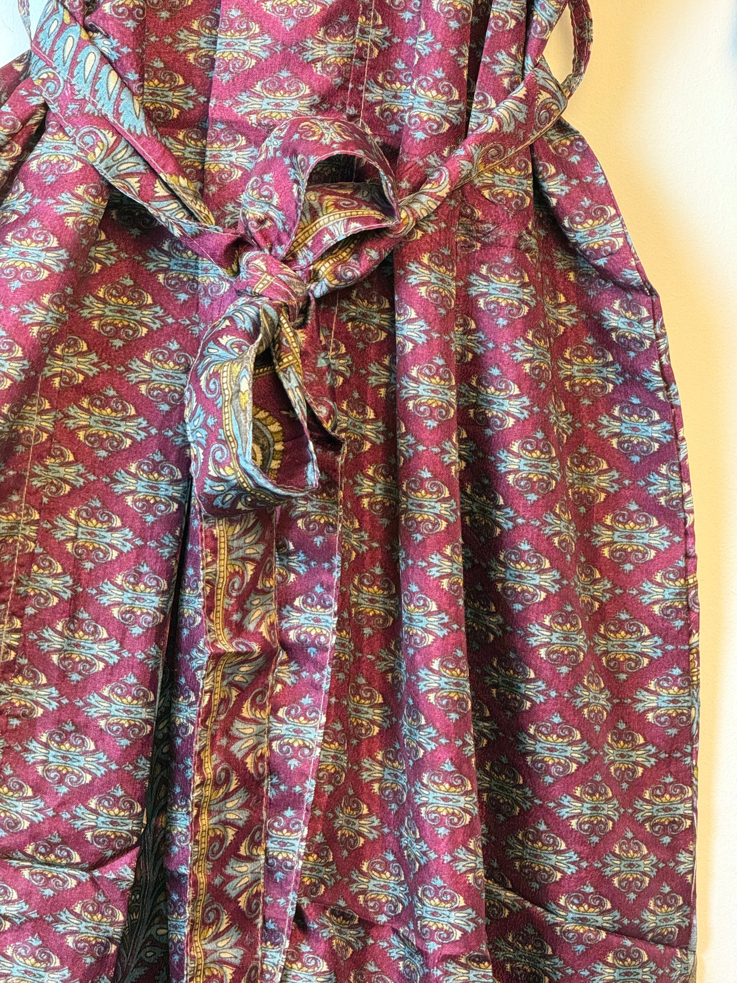 Vintage Saree Silk Kimono / Duster - Long