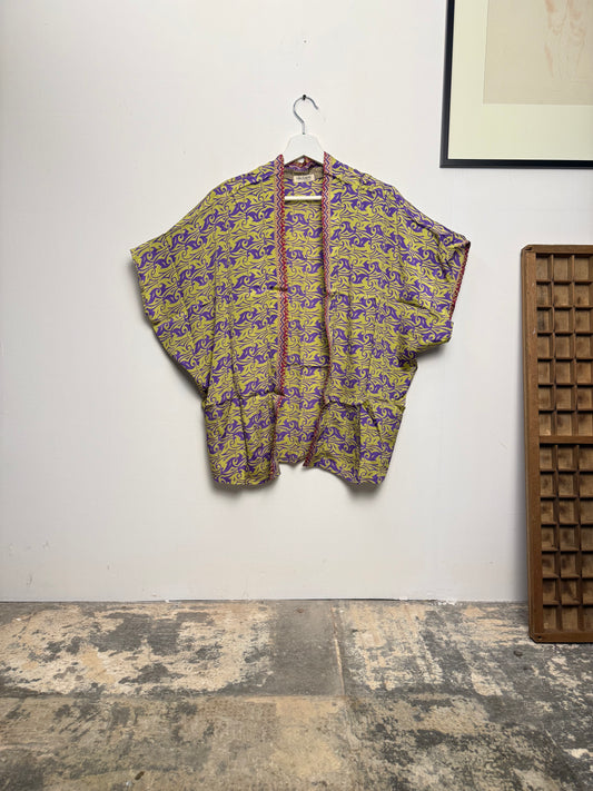 Vintage Saree Silk Shrug Blouse