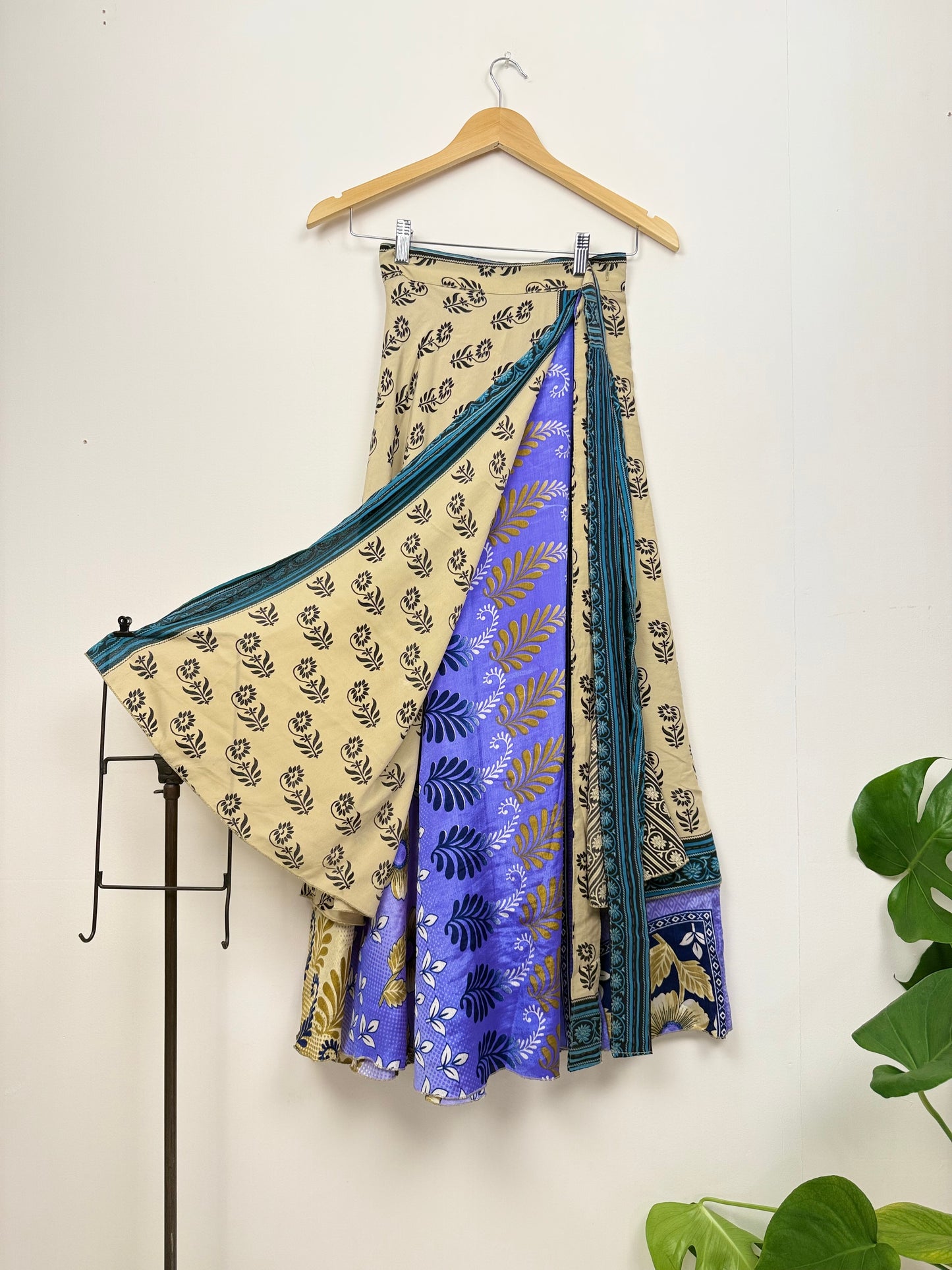 Vintage Saree Silk Wrap Skirt
