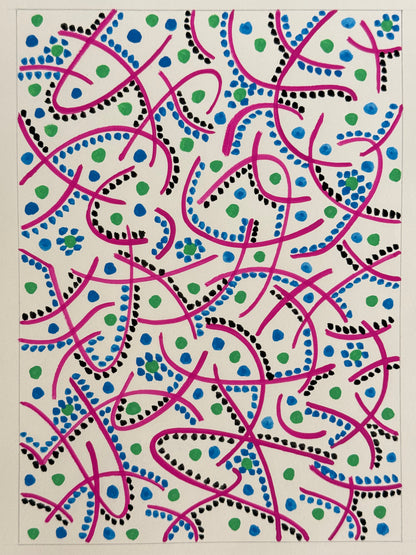 Pointillist Ink on Paper Original Artwork No.23- ARTHUR ALLAN WILSON, Scottish | 1944-2024