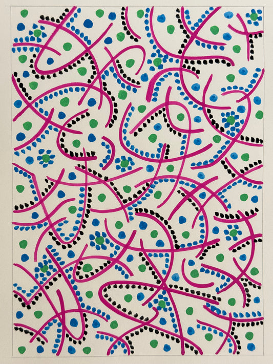 Pointillist Ink on Paper Original Artwork No.23- ARTHUR ALLAN WILSON, Scottish | 1944-2024