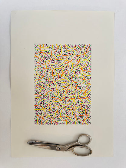 Pointillist Ink on Paper Original Artwork No.26 - ARTHUR ALLAN WILSON, Scottish | 1944-2024