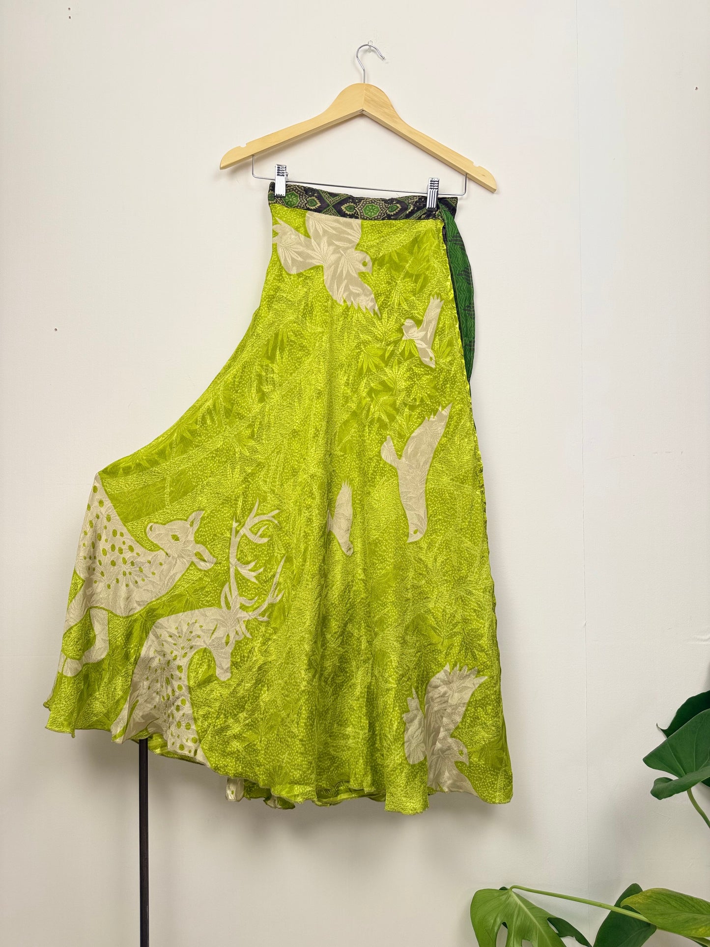 Vintage Saree Silk Wrap Skirt