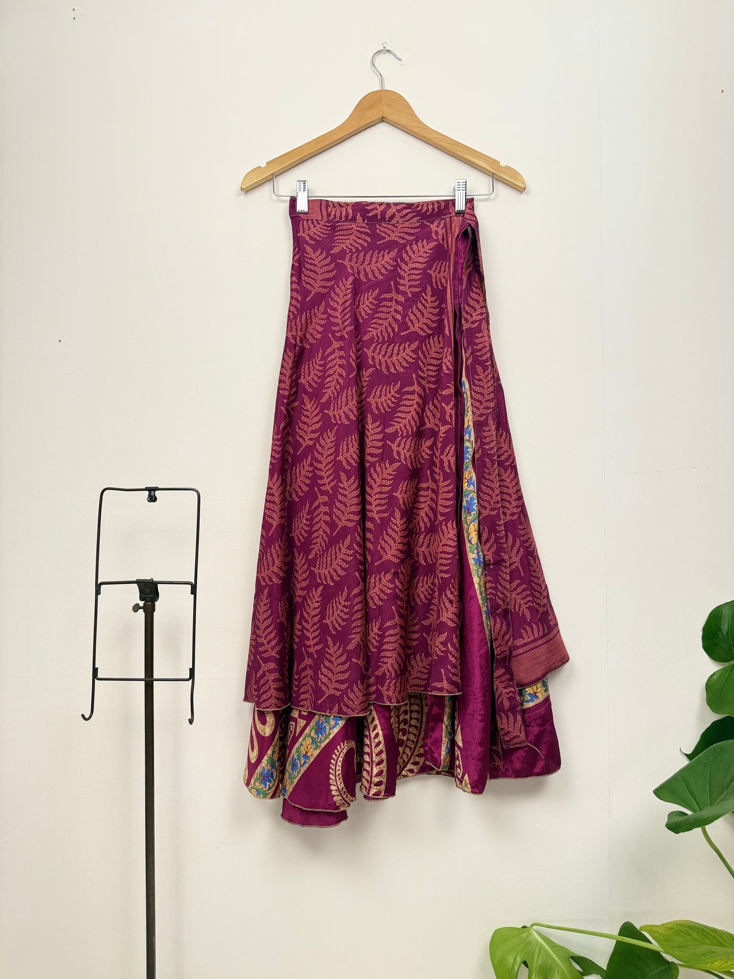 Vintage Saree Silk Wrap Skirt