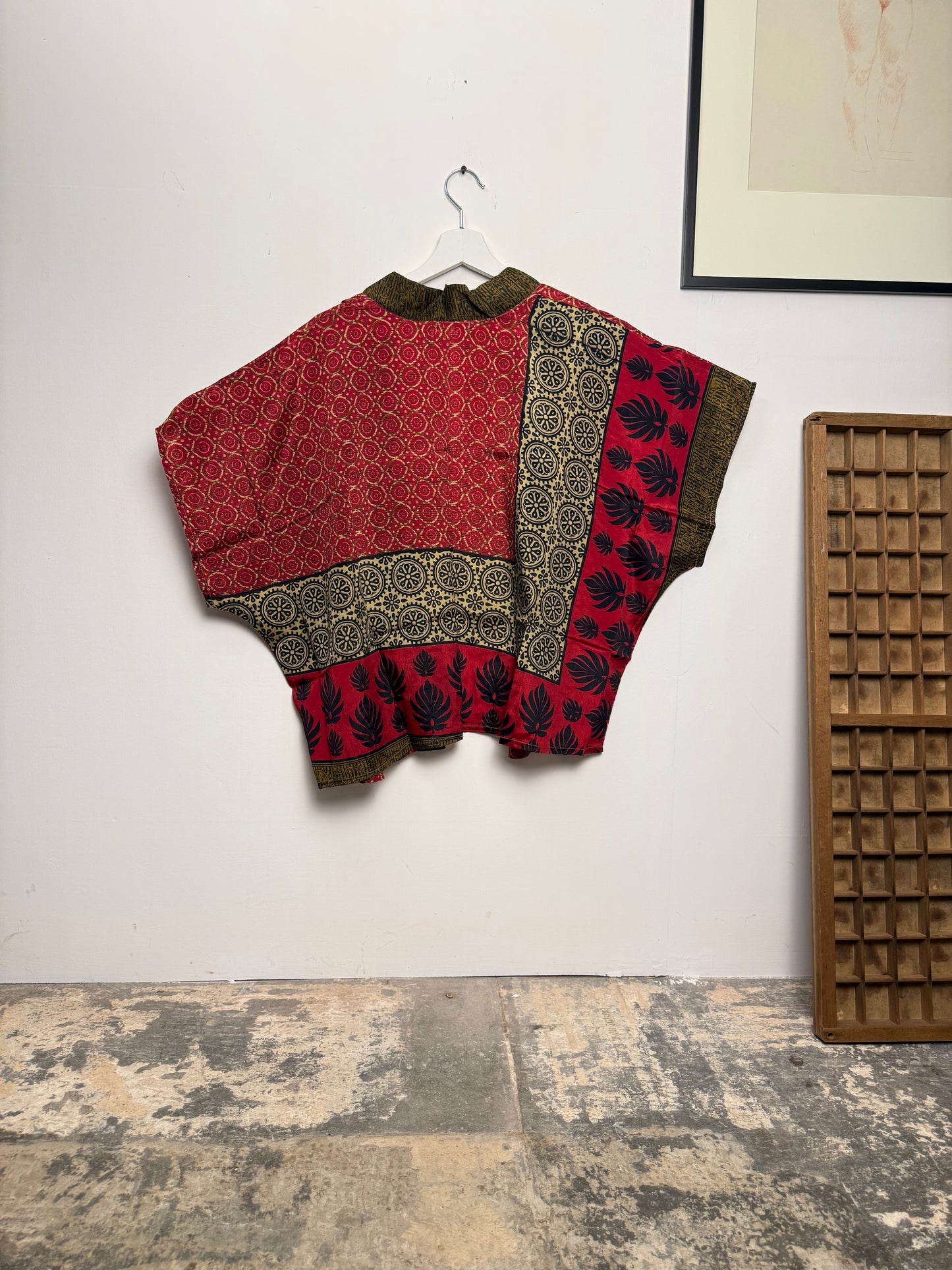 Vintage Saree Silk Shrug Blouse