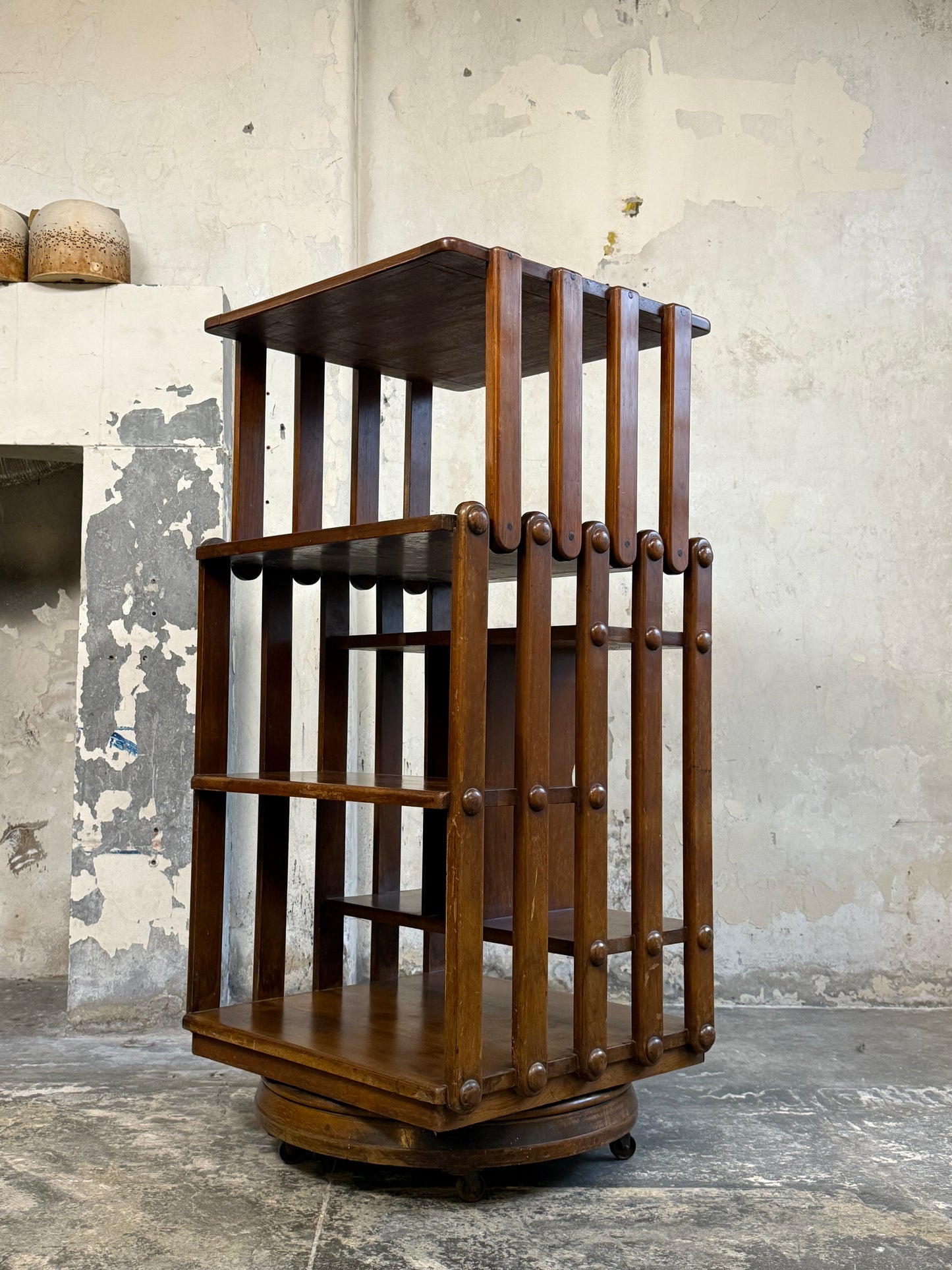 Late 19th Century Revolving Bookcase by Edwards & Roberts